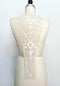 Ecru Floral Cotton Lace Applique for Back Top